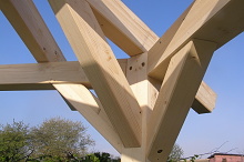 Dřevěný altán